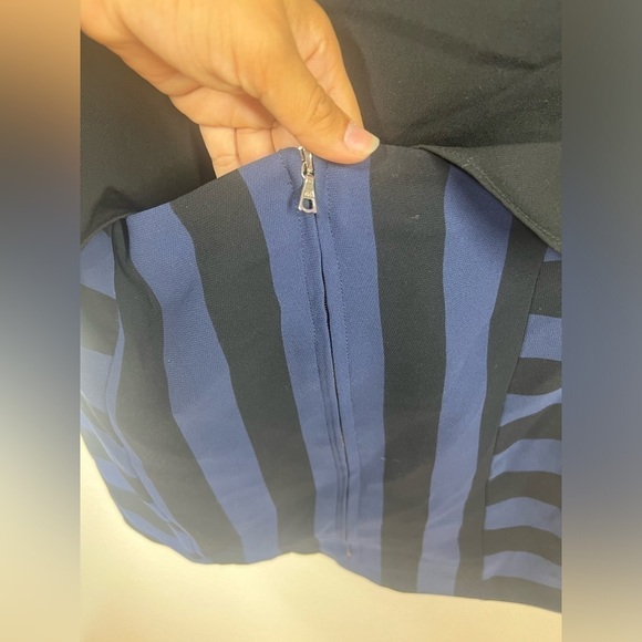 Sandro Rayure Shirt Tail Stripe Dress Size 2 - Picture 7 of 11